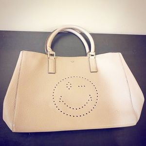 Anya Hindmarch: $60 Smiley Tote (Greige)